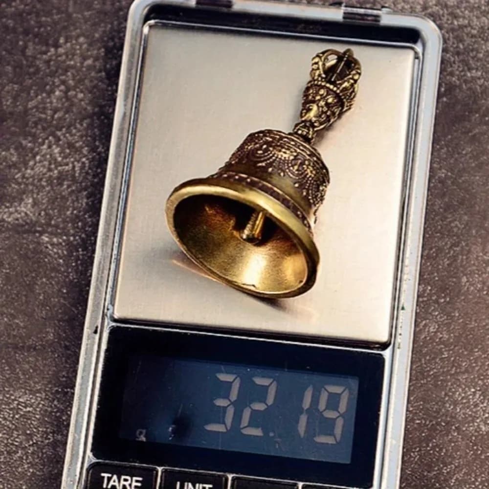 High Quality Retro Copper Bell Portable Die-casting Tibetan Bronze Bell Lightweight Wind Chimes Home Decoration Accessories