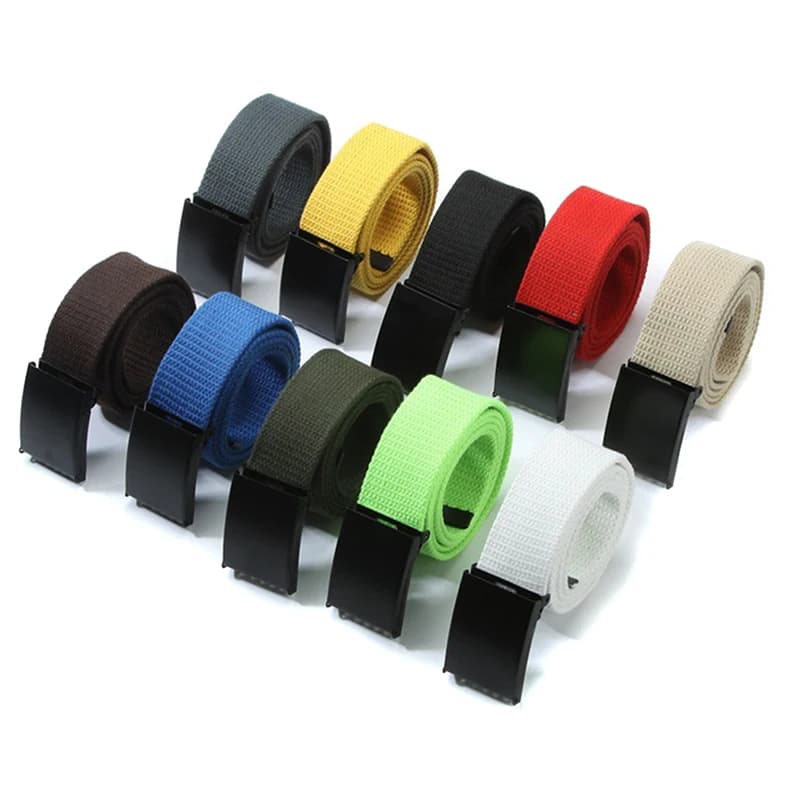 New Men's Belts Tactical Outdoor Belt Male Colourful Canvas Trouser Belt High Quality Trend Man Waistband