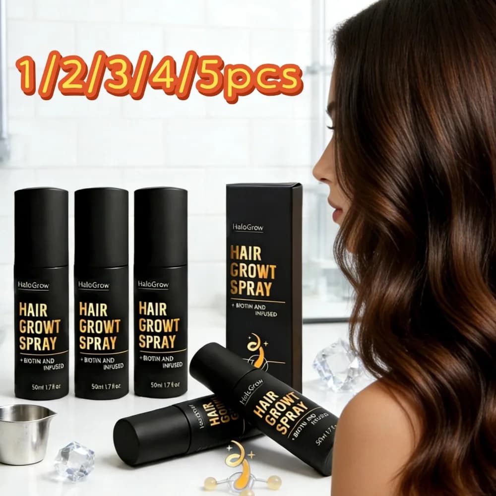 Hair Growth Spray 1/2/3/4/5 Pieces, Biotin to Prevent Calvizie, Advanced Hair Fall Reduction, Zenzero Hair Care Spray