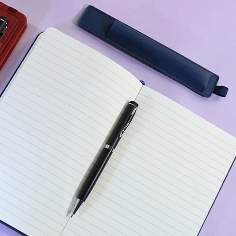 Pocket Notebook Small Planner Notepads with Elastic Bands Pen Holder Lined Page