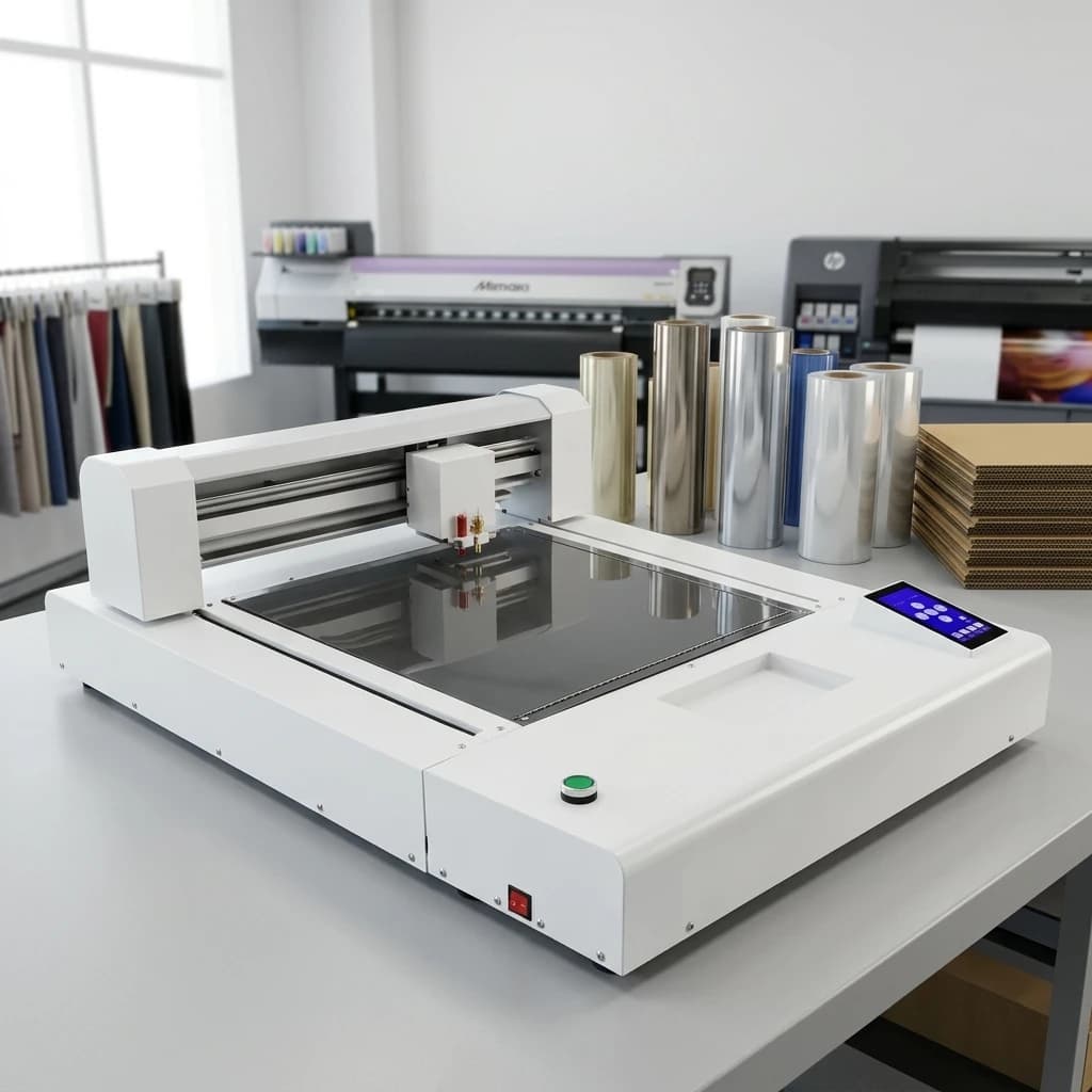 A3 Plus Double Blade Flatbed Cutter Plotter CCD Camera Contour Cut Dual Knife for Cardboard Vinyl Sticker Fabric