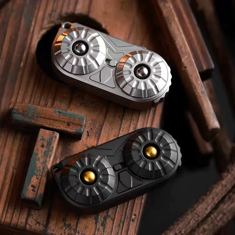 Owl EDC Magnetic Push Slider in Acciaio Inossidabile, Giocattolo Antistress per Ufficio, Giocattoli per ADHD, Ansia e Stress, Regalo per Adulti