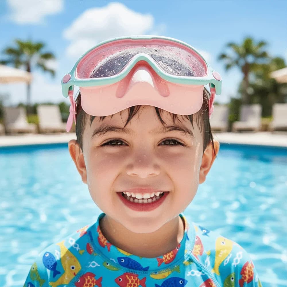 Silicone Swimming Glasses Big Frame Anti-fog Swim Goggles UV Protection Waterproof Swimming Goggles Swimming Accessories