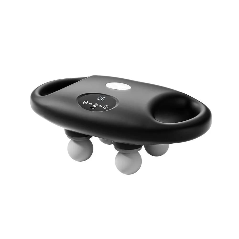 Muscle massage tool with four-head band gun for home use, shoulder and neck relaxation, multi-head massage throughout the body