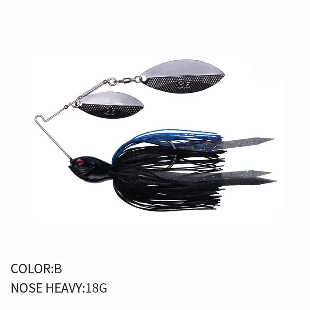 Gonna in silicone Flap 18G chatter bass luccio walleye Barba esca da pesca Buzzbait spinner bait