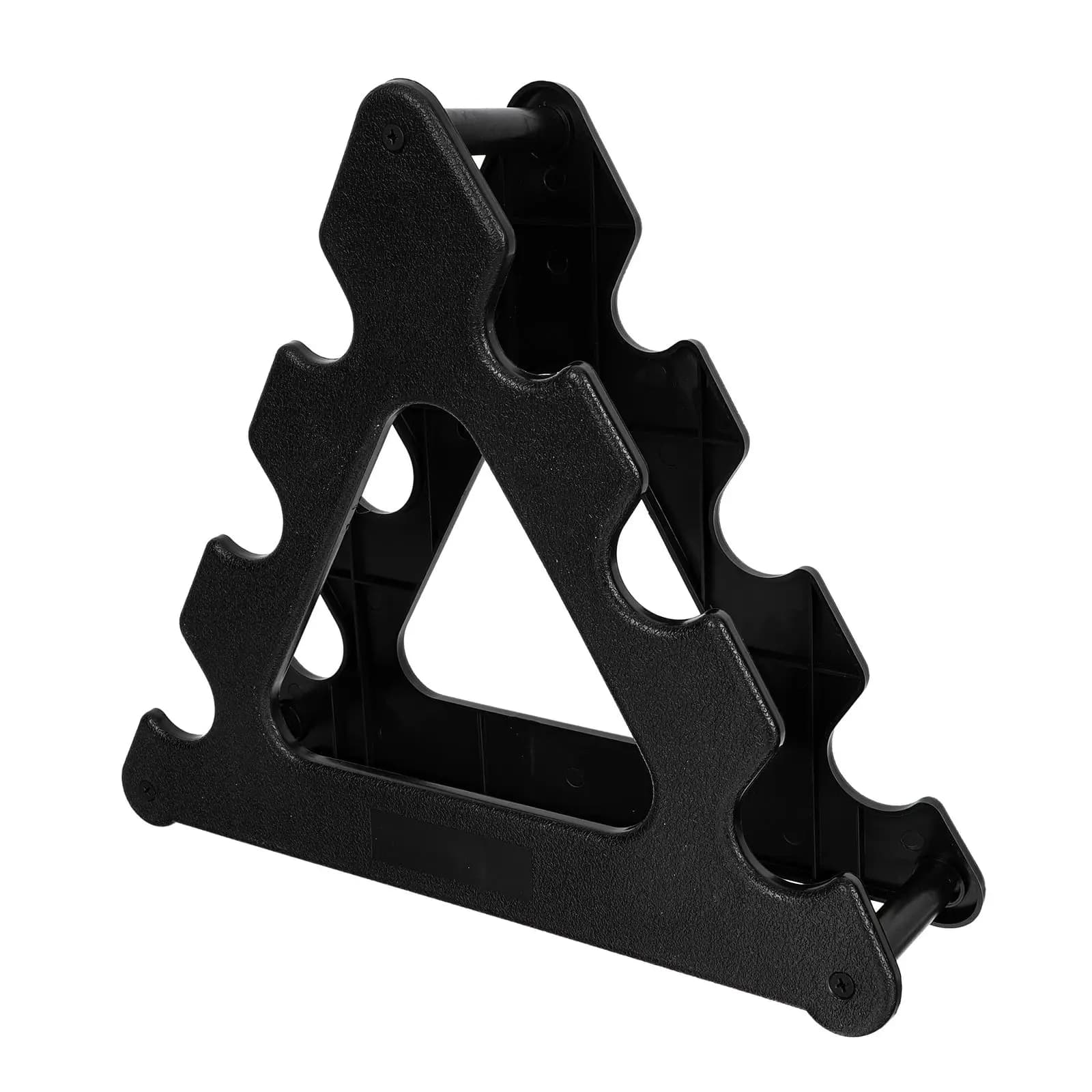 Weight storage organizer for racks with handlebars for home gym, adjustable support, bumper plate, hand weights, office