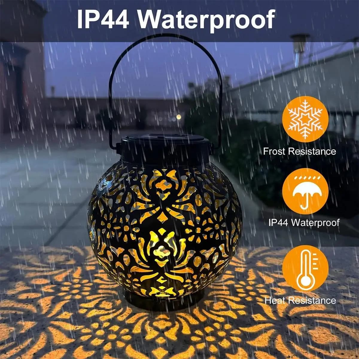 Solare luce ferro arte sospeso spina di luce ha condotto luci impermeabili all'aperto lampada stradale sentiero decorazione giardino striscia illuminazione patio