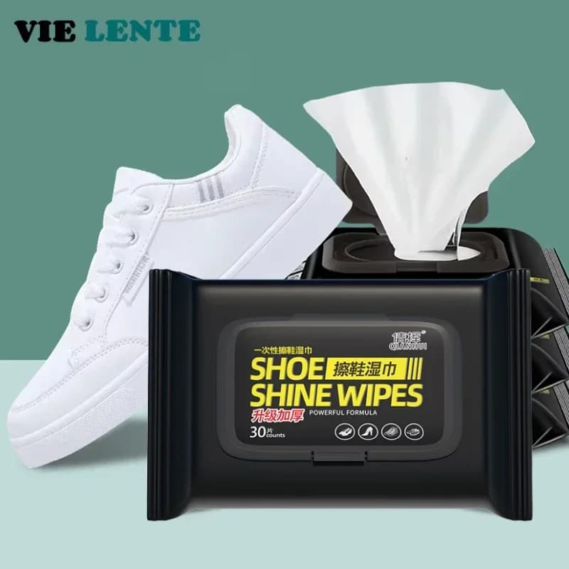 12-60 pcs disposable shoes clean white shoes portable wipes for cleaning sneakers quick cleaning wipes humidified wipes VIE LENTE