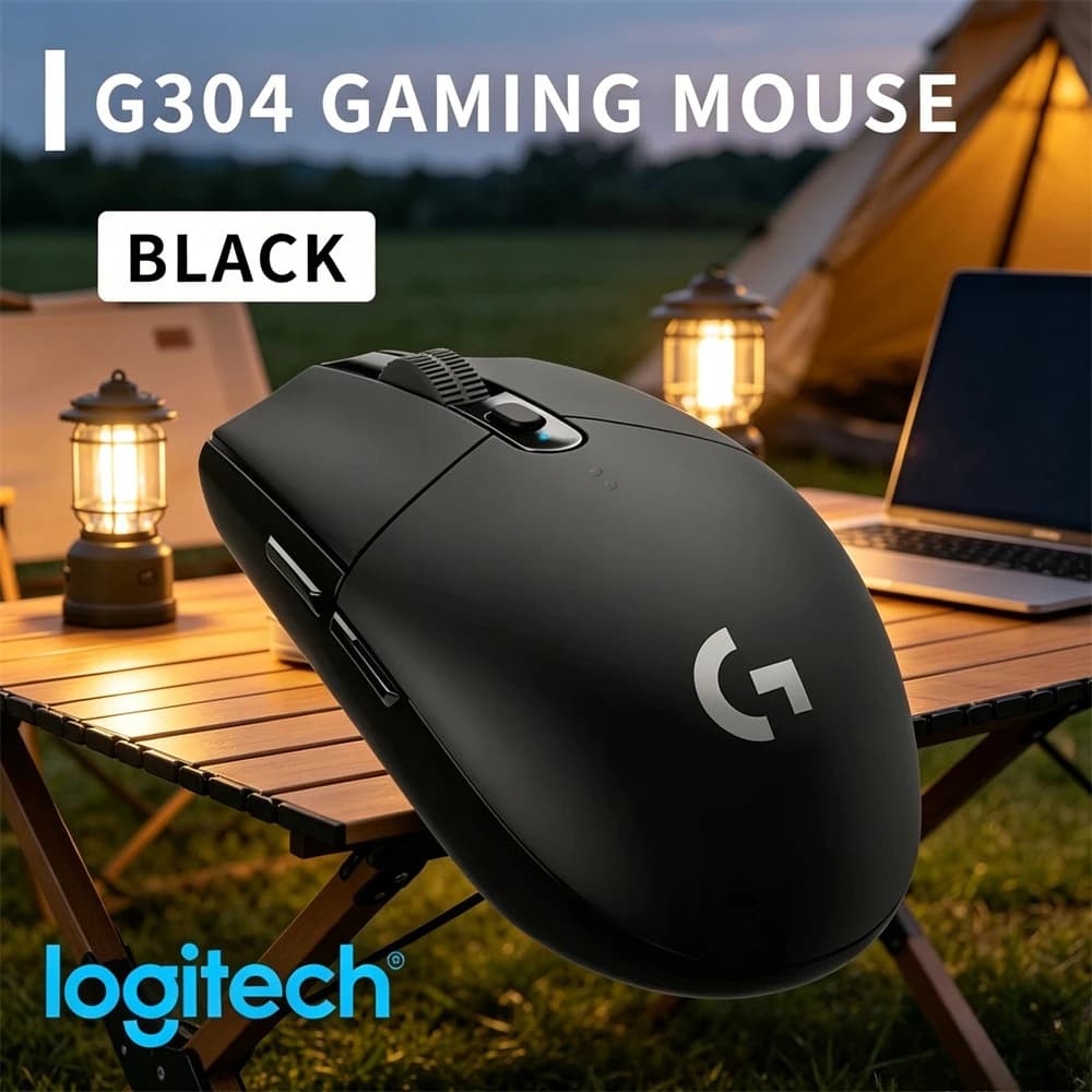Logitech G304 Gaming Mouse - Zero Smoothing Acceleration, 1000Hz Polling, Adjustable DPI for Pro-Level Gaming