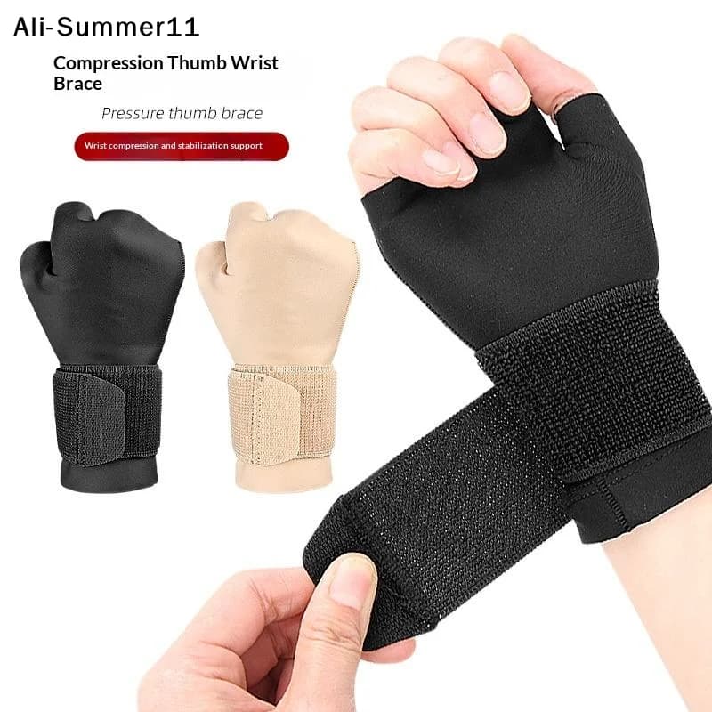 【Wq0】Supporto per polso per sindrome del tunnel carpale, stabilizzatore per artrite, guanti a compressione per terapia della mano destra/sinistra