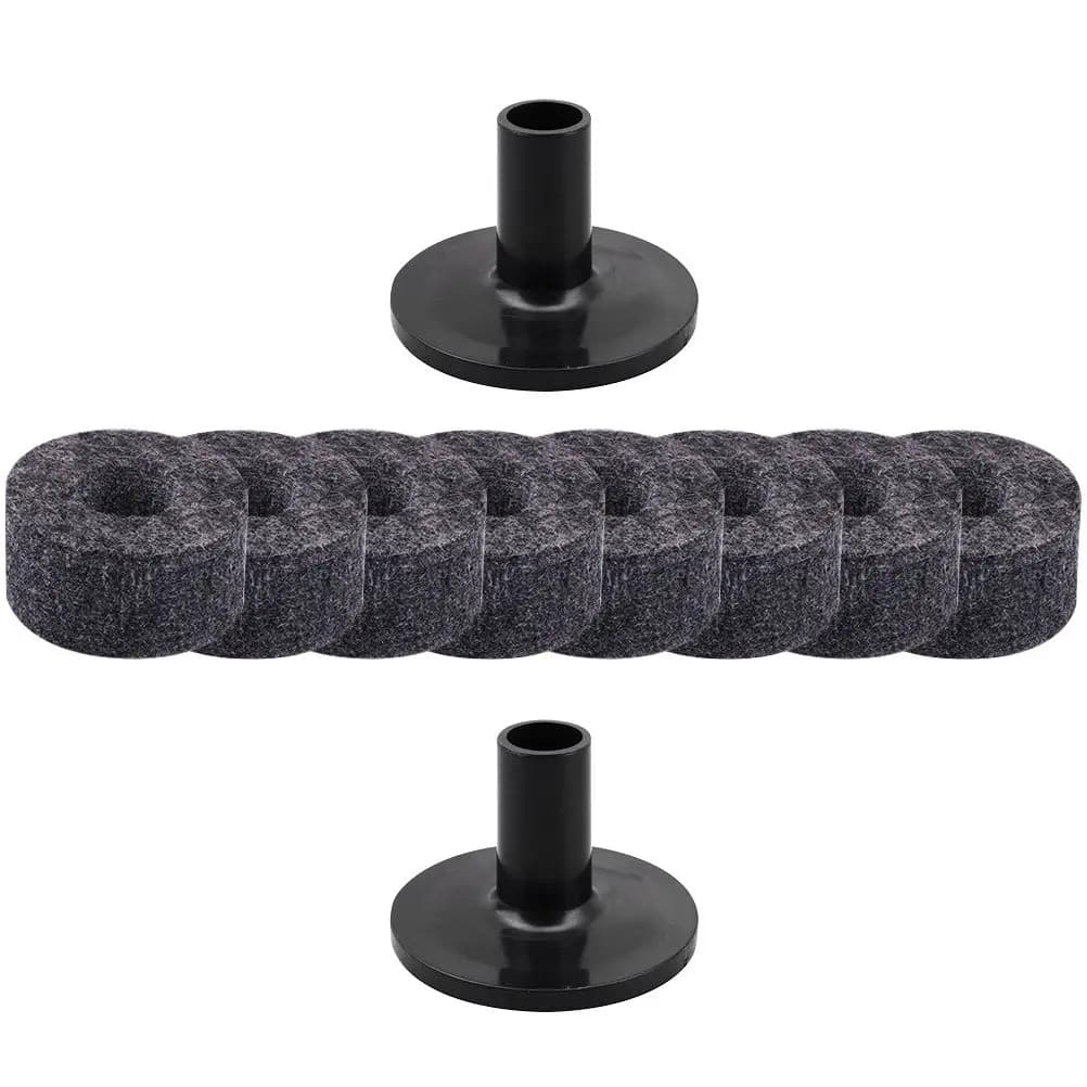 1Set Drum Cymbal Sleeves Felt Pads Replacement Kit Suitable Most Drum Kits Protect Cymbals Enhance Sound Performance