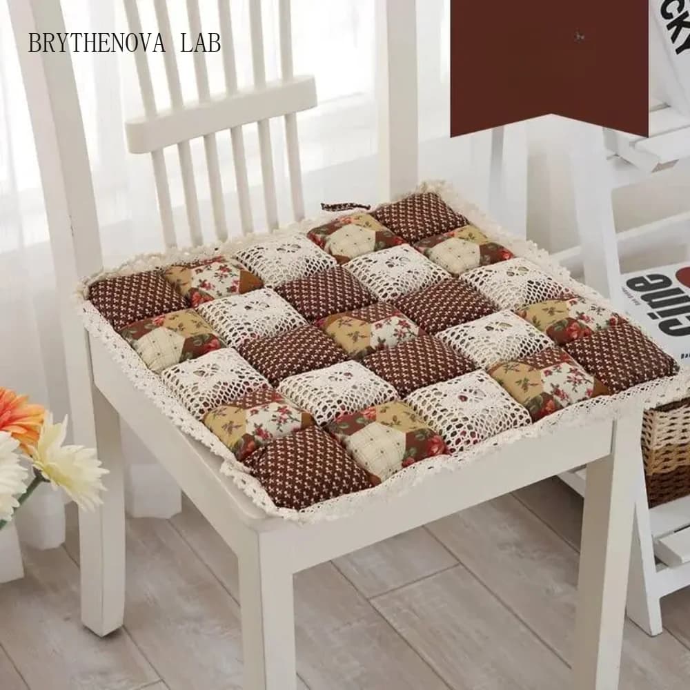 40X40cm Flower Style Square Cotton Seat Cushion Sofa Car Home Mat Kitchen Chair Sit Pad Mat Pillows Home Decor