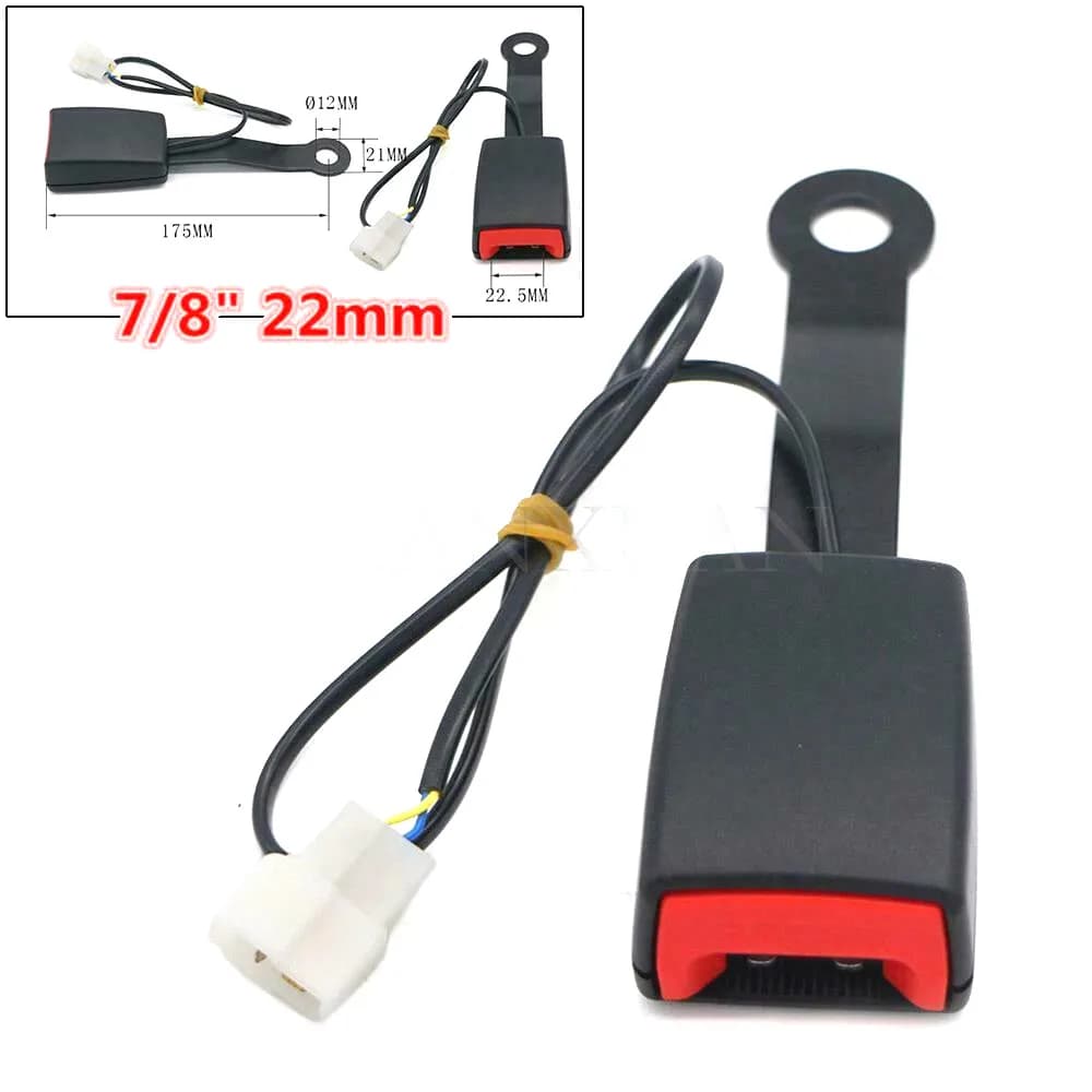 Nuovo Connettore a Spina per Cintura di Sicurezza Anteriore Lato Guida con Cavo di Avviso e Chiusura a Camlock