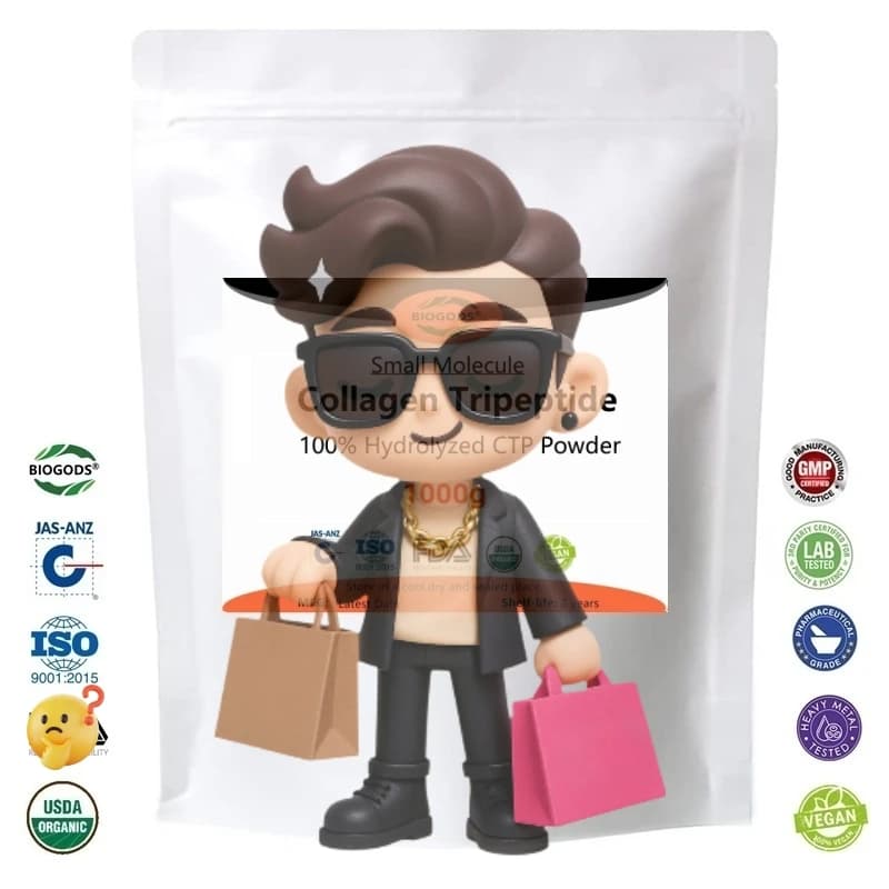 CTP Factory Customized 50g-1000g Pack of Bags Tripeptide Collagen Pow der Global Fast Shipping Home