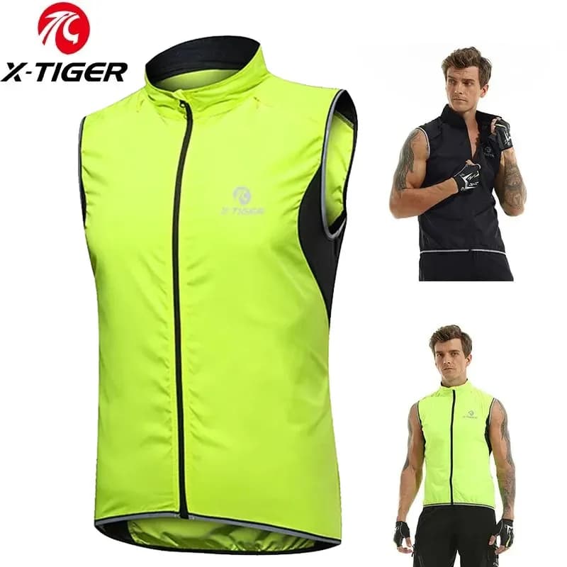 X-TIGER Giacche da ciclismo Gilet da bicicletta riflettente antivento ultraleggero protezione solare Giacca da alpinismo Giacca a vento da ciclismo