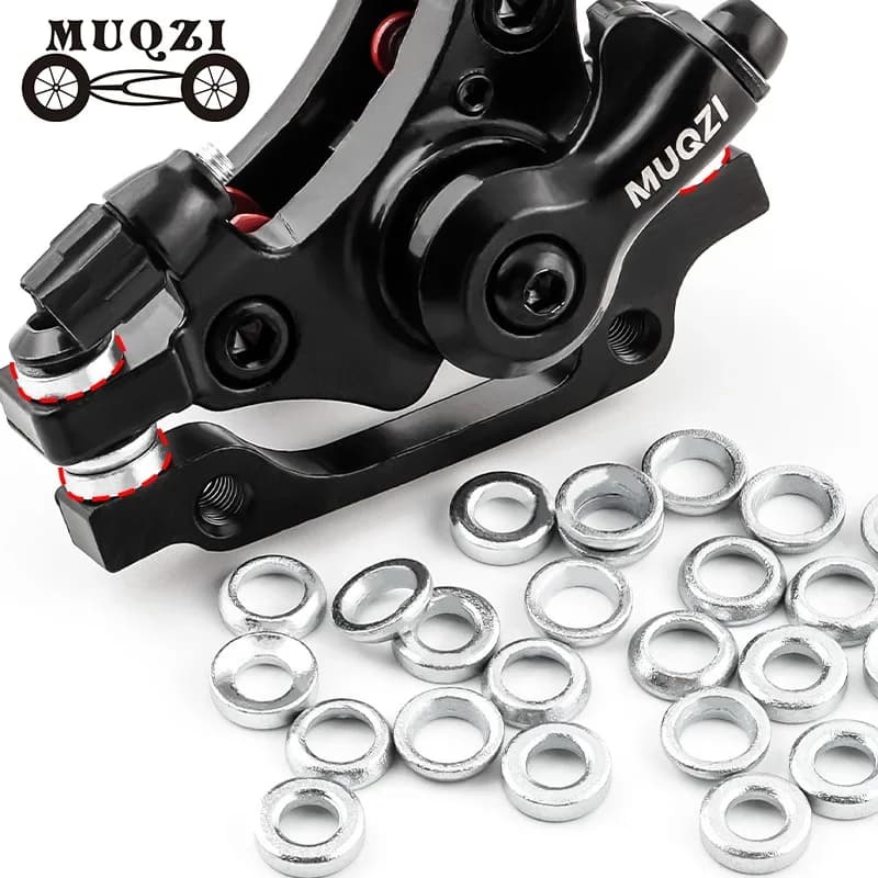 MUQZI Adattatore per montaggio pinza freno a disco bici Rondella MTB Adattatore per montaggio freno a disco per bicicletta da strada Anello guarnizione Parti di ciclismo