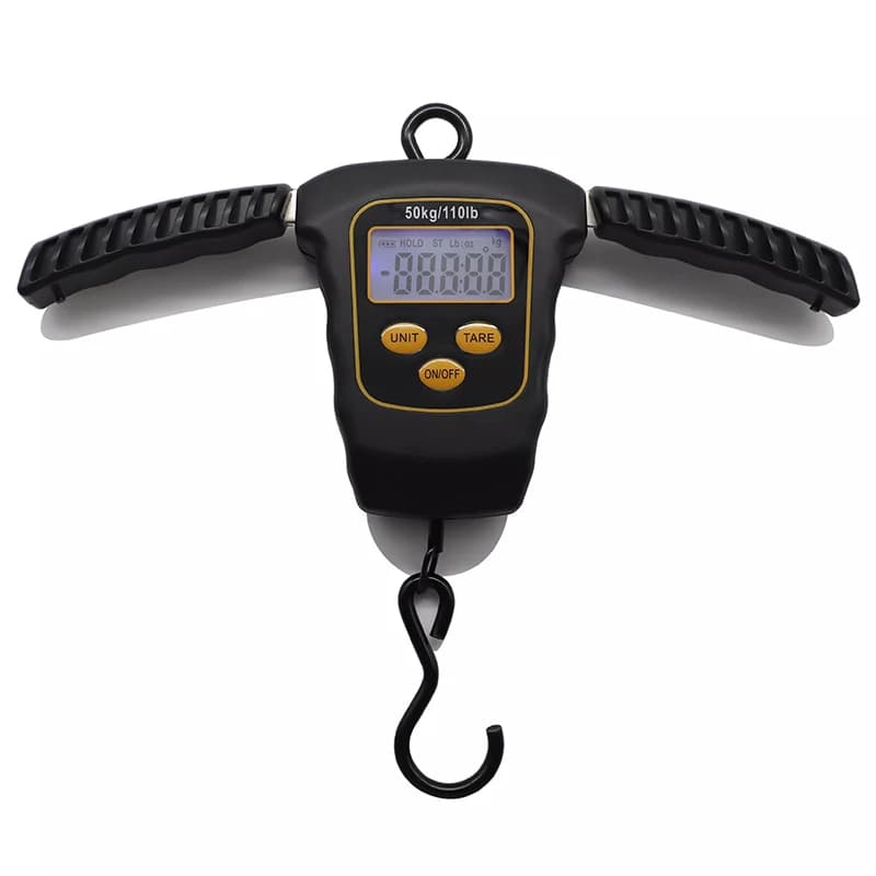 J&R Professional Heavy du ty Portable50kg LCD Electronic Digital Postal Hanging Balance Luggage Weighing Scale for Weighing Fish