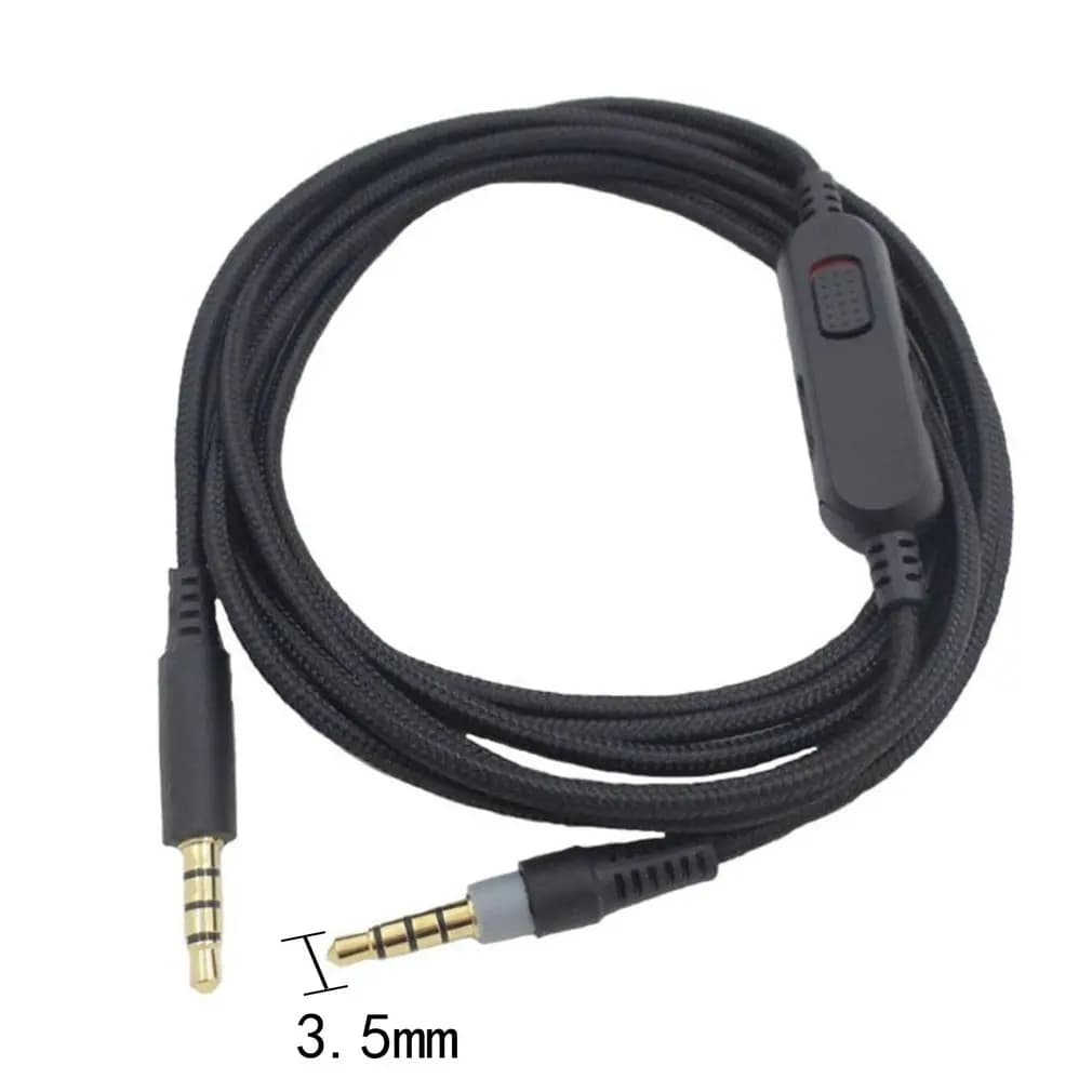 3.5 mm male to male volume control cable, 2 m, earphone audio line, gaming headphone accessories HyperX Cloud Mix Cloud Alpha