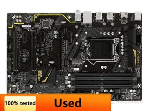 Scheda madre GIGABYTE GA-Z270P-D3 DDR4 LGA 1151 per Intel Z270 64GB USB3.1 scheda madre Desktop 6 Slot per schede utilizzato