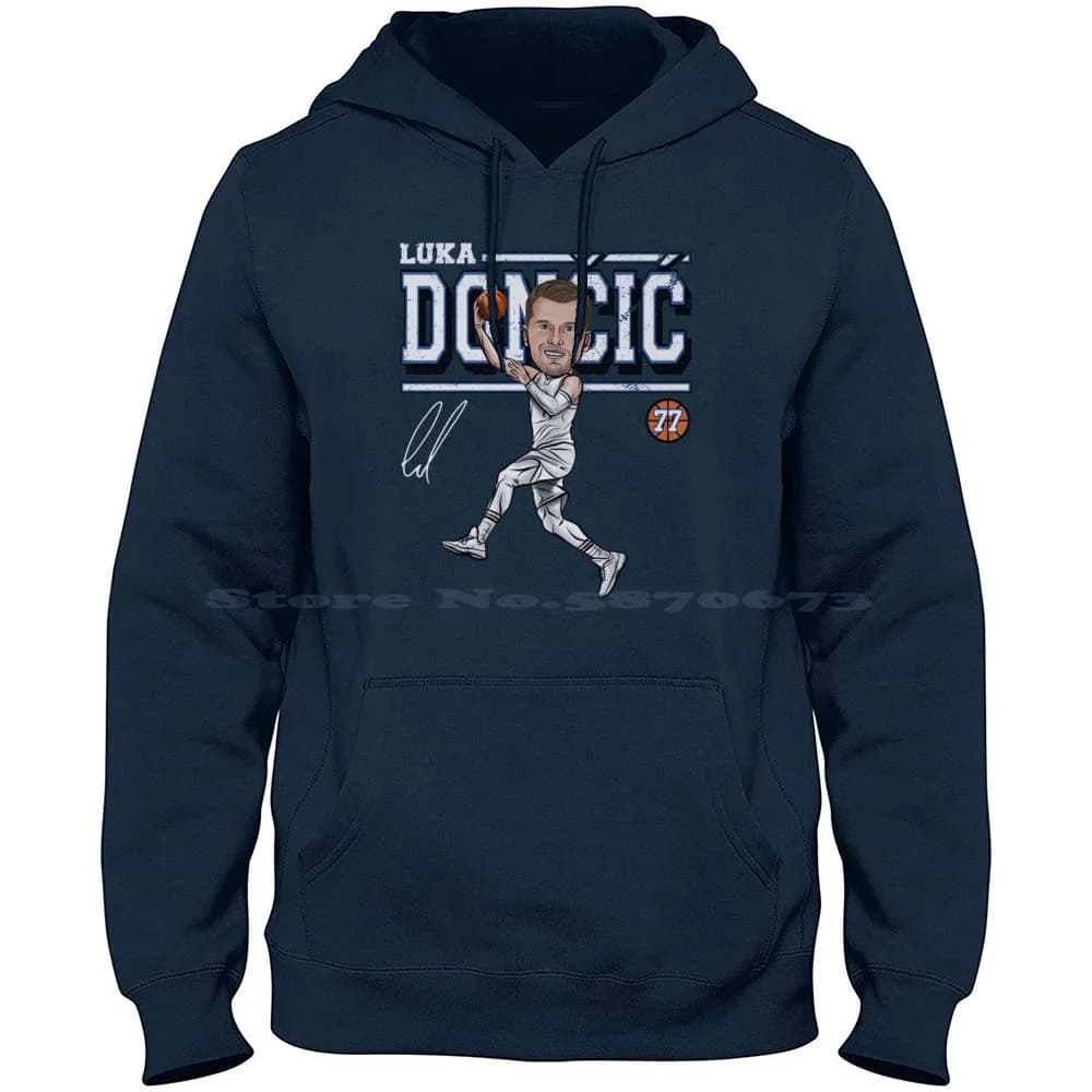 Vivian Doncic basketball 100% cotton sweatshirt with cap T Shirt ota Doncic Po Prime 689 Doncic Goat vivian Doncic Mvp durango Doncic The Goat