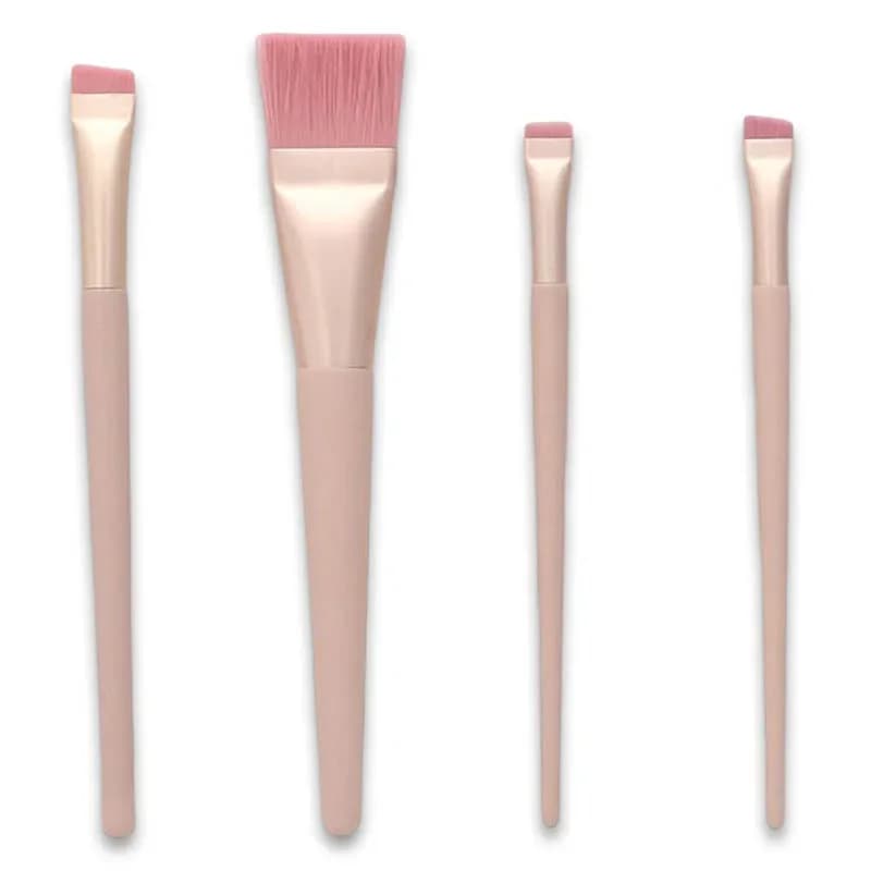 Thin Eyebrow Brushes with Blade Eyeliner Brushes Pink Angle Clasp Portable Umbrella Makeup Brushes Cosmetics for Face Beauty