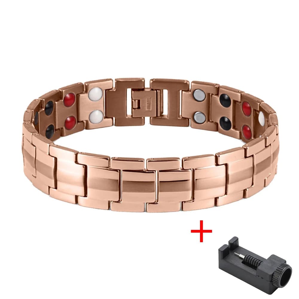 Popolare catena magnetica per orologio, bracciale da uomo a doppia fila staccabile, bracciale per coppia