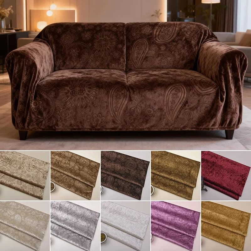 Tessuto in Velluto Goffrato 3D Tinta Unita 100/300cm per Cucito Fai-da-Te, Rivestimento Divani, Cuscini Decorativi, Accessori per la Casa