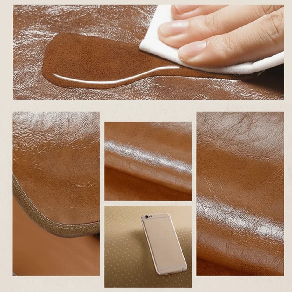 Zafu Thick Leather Cushion Soft 35/40cm Round Sitting Seat Pad Waterproof Non-Slip Dining Chair Pad Balcony