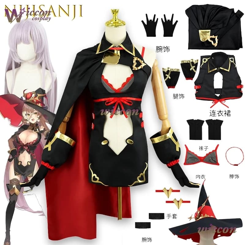 Uniformi da combattimento Anime Nijisanji Nui Sosei Costume Cosplay Personaggio anime Gioco di ruolo Vestito Vestito da festa di Halloween Gioco di ruolo
