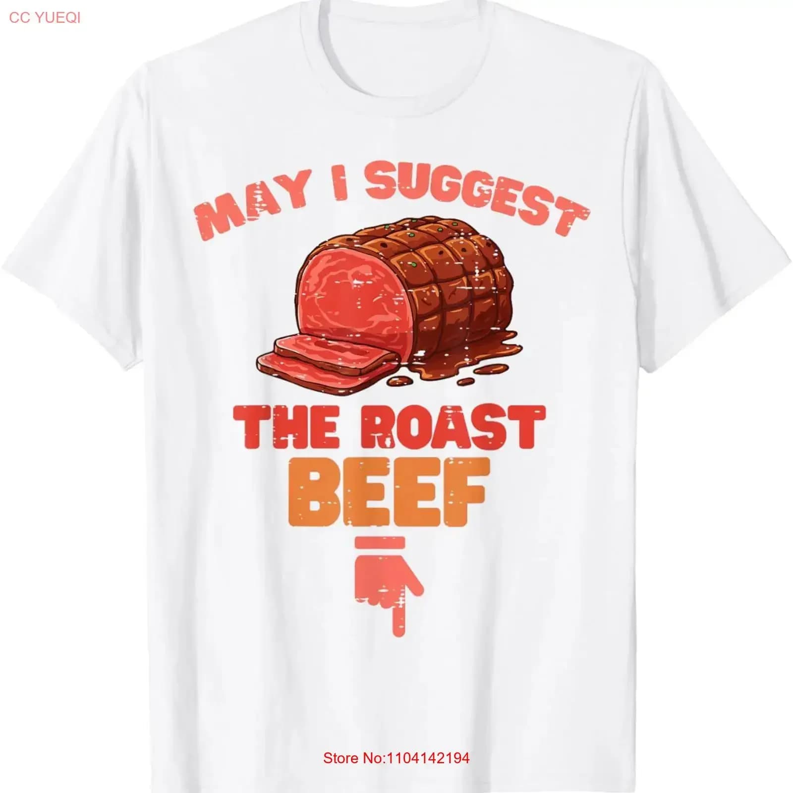 Maglietta vintage da donna con stampa divertente e inadatta al contesto, modello Roast Beef Arrow, effetto lavato, per tutti i giorni, unisex, leggermente maschile.