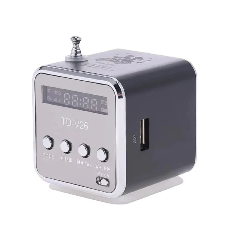 Mini Altoparlante Bluetooth Portatile con Radio, Lettore MP3 Wireless, Display LCD, Stereo e Supporto Scheda TF