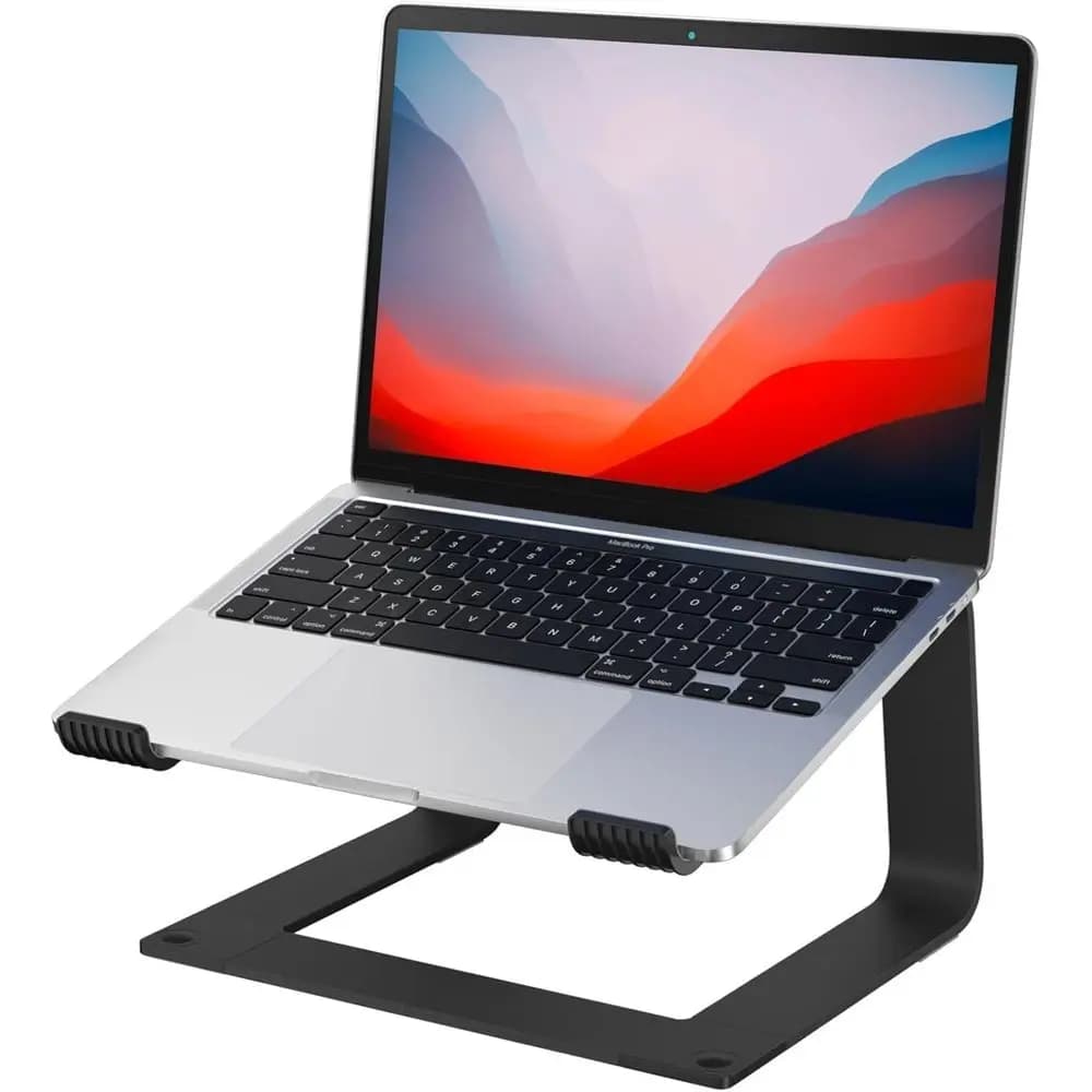 Portable Laptop Stand - Metal Notebook Holder for 10-16 Laptops, Black