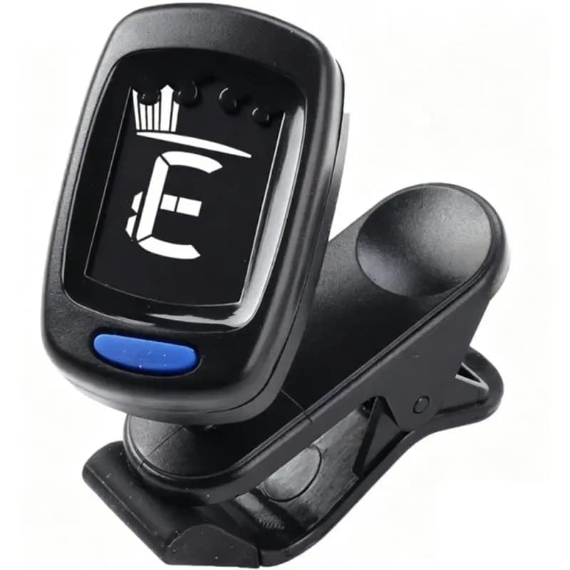 A51Q-Clip-On Guitar Tuner With LCD Display For Fast And Accurate Tuning. Suitable For Guitar, Ukulele, Bass, Violin