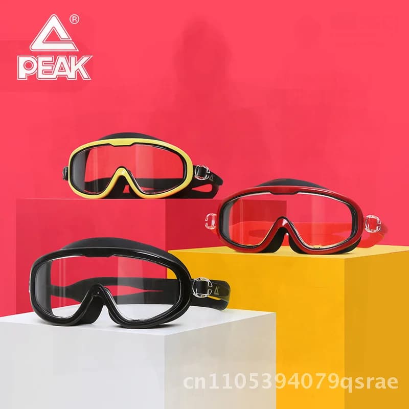 Children's Swimwear Occhialini di sub anti-fog waterproof high definition with big frame for boys and girls Colorful options