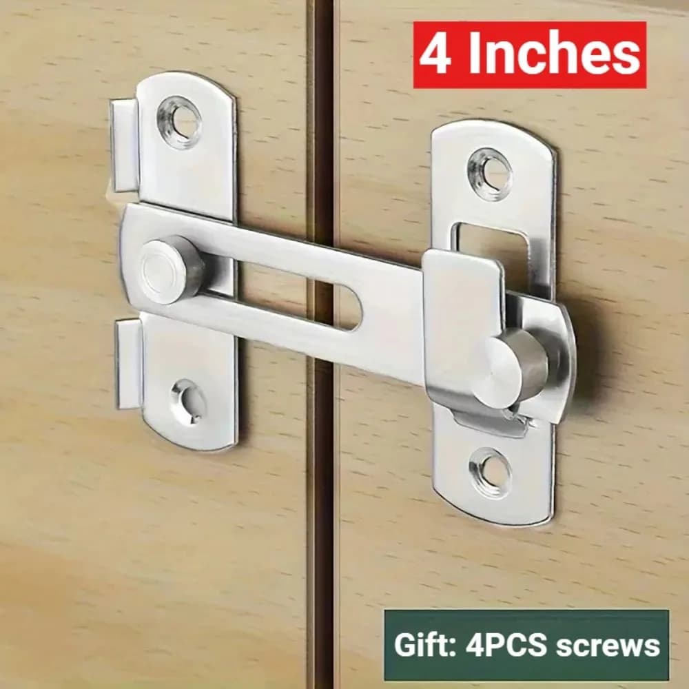 3/4 inch Premium 304 stainless steel sliding pin anti-theft door lock, warehouse door, wardrobe door window hardware accessories