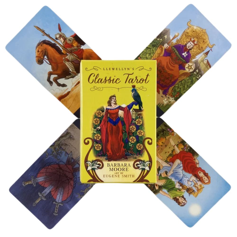 Carte da pilota dei tarocchi classiche di Llewellyn di dimensioni mini Oracle A 78 Giochi Borad del mazzo in edizione inglese di divinazione