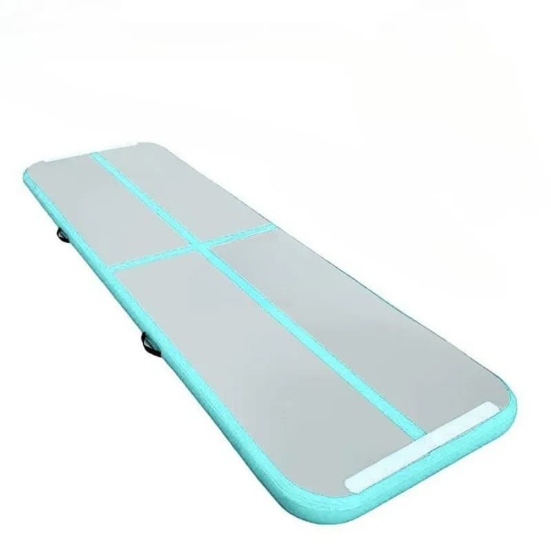 Tappetino Gonfiabile per Ginnastica 300x100x10cm, Personalizzabile e Resistente, Include Borsa per il Trasporto e Pompa d'Aria per Uso Domestico e all'Aperto