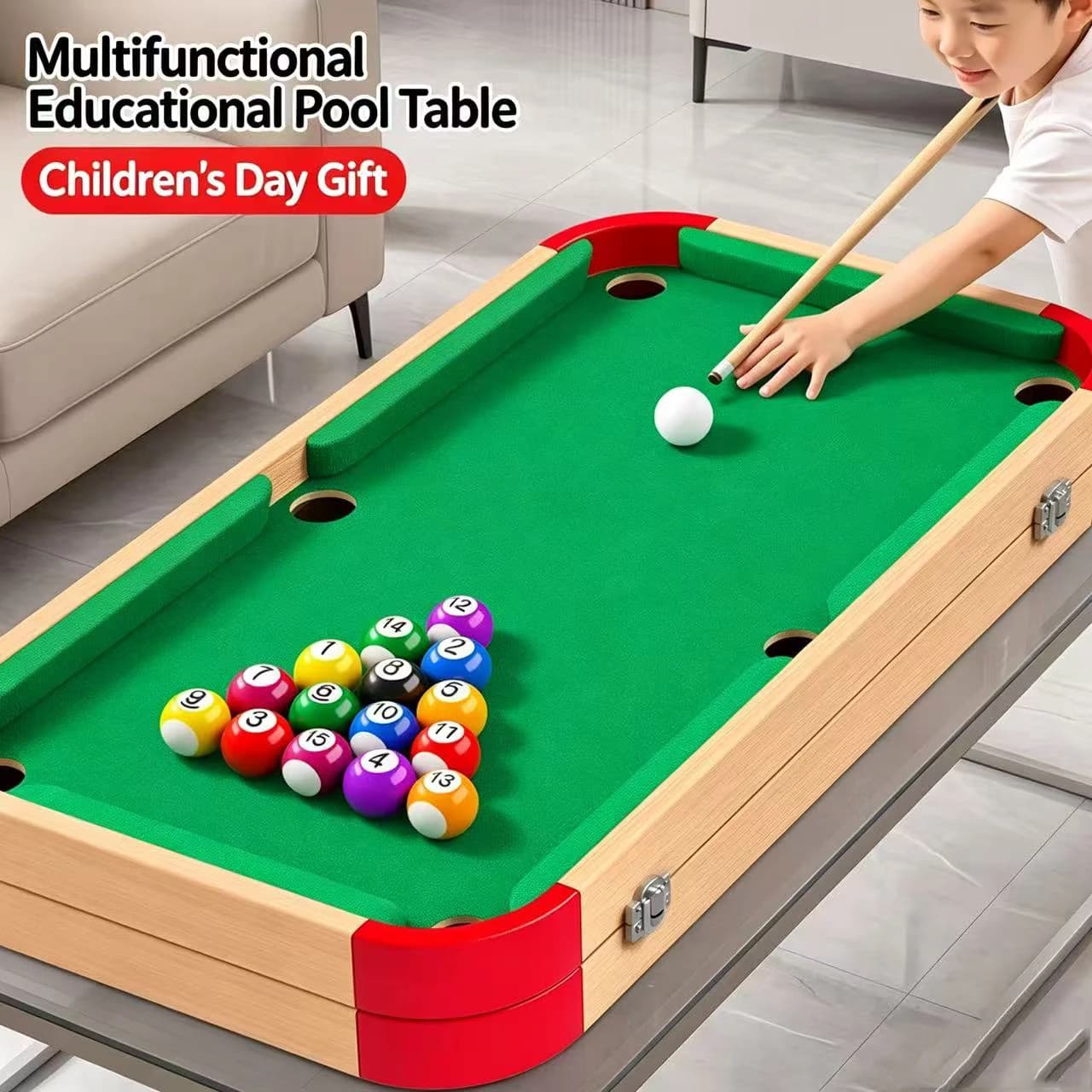 Six in One Billiards Table, Children's Home Indoor Billiards Table, Toy Billiards, Parent Child Interactive Puzzle, Birthday Gif