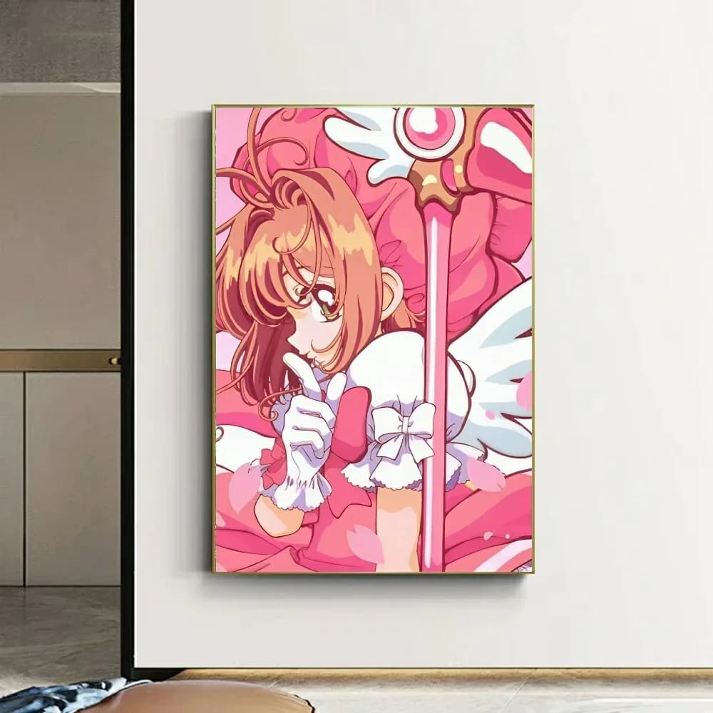 C-Cardcaptor S-Sakura Anime Mosaic Full Round/Square DIY Diamond Painting Canvas Art Wall Decor for Living Room Gift No Frame