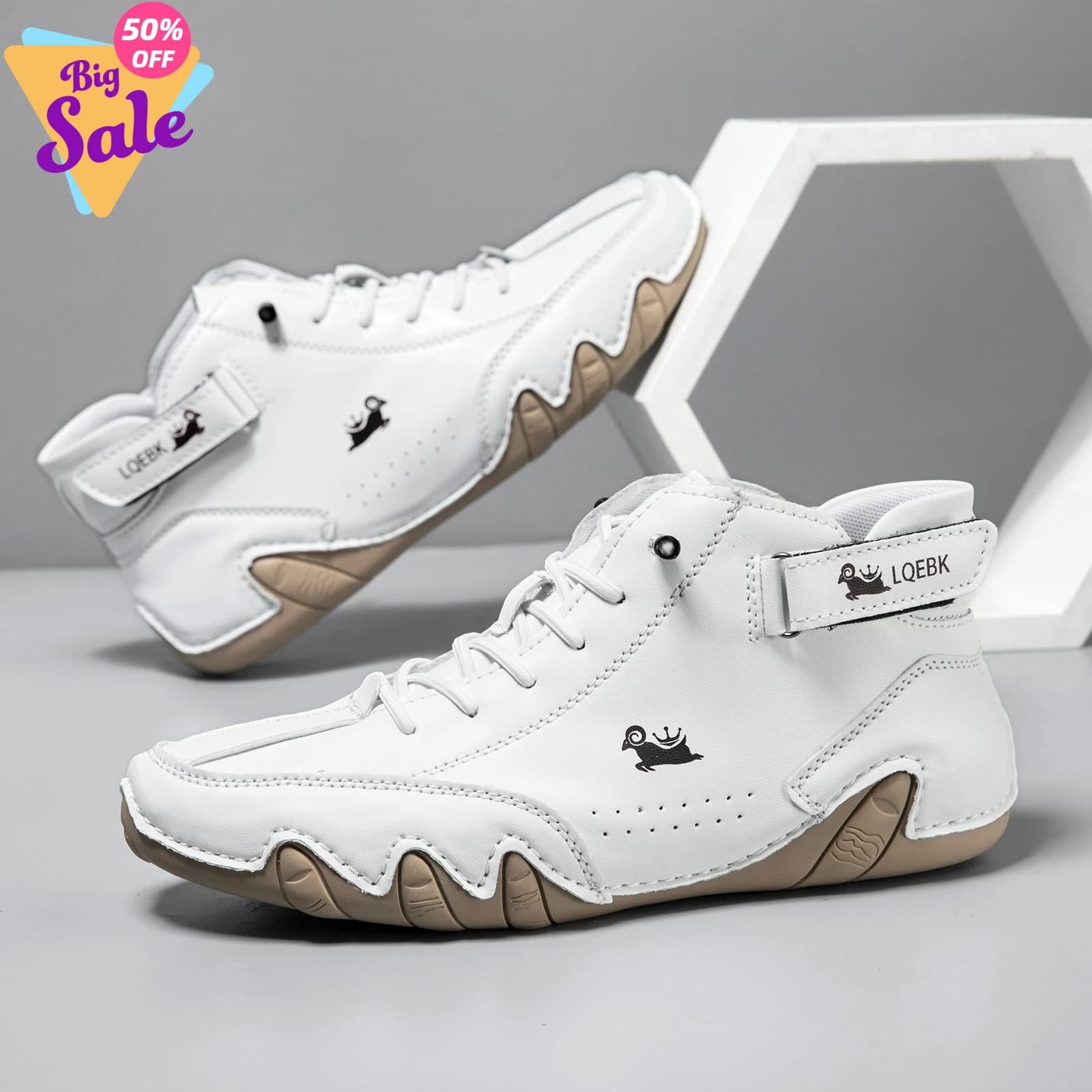 LDECK Scarpe Casual in Pelle Sneakers da Uomo Moda Outdoor Scarpe Comode per Camminare Calzature di Lusso Stivali da Uomo 2025 Nuovi