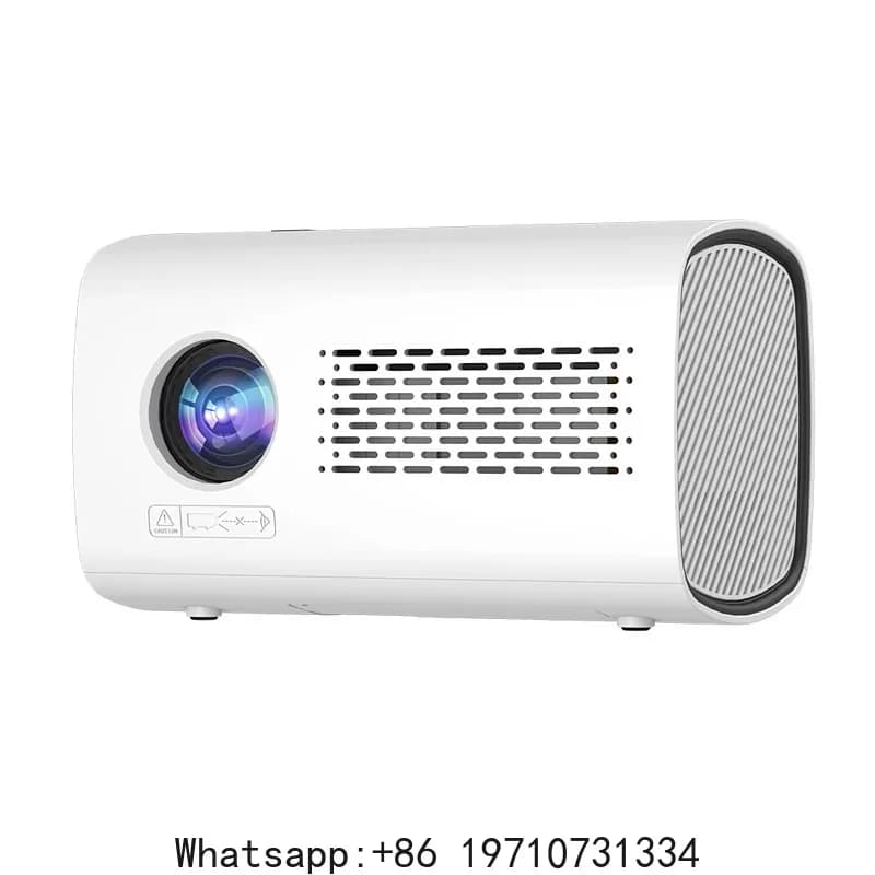 Mini Projector 720P WiFi6 Home Theater Support 150in Display Same Screen Movie Projector Auto Focus w/ Speaker for Home Theater