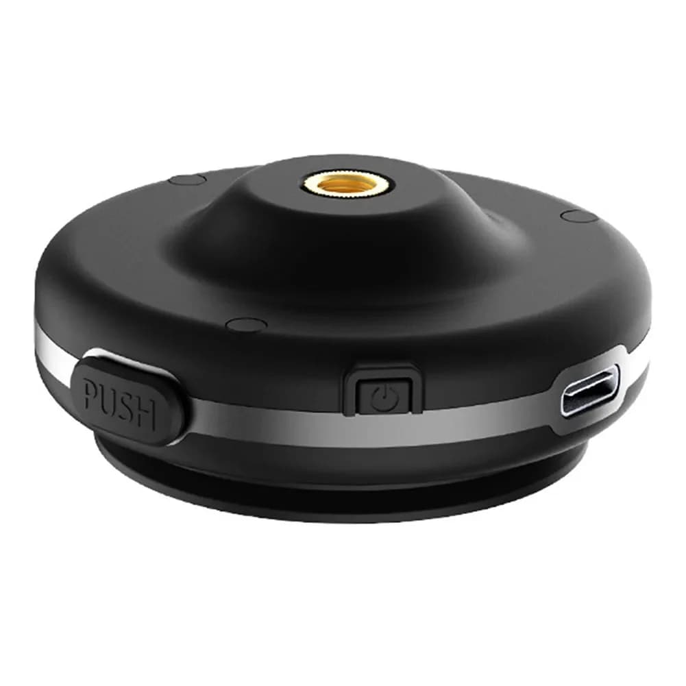Supporto per telefono da auto con ventosa e rilascio a un tocco per smartphone, action cam e dispositivi GPS, nero e arancione