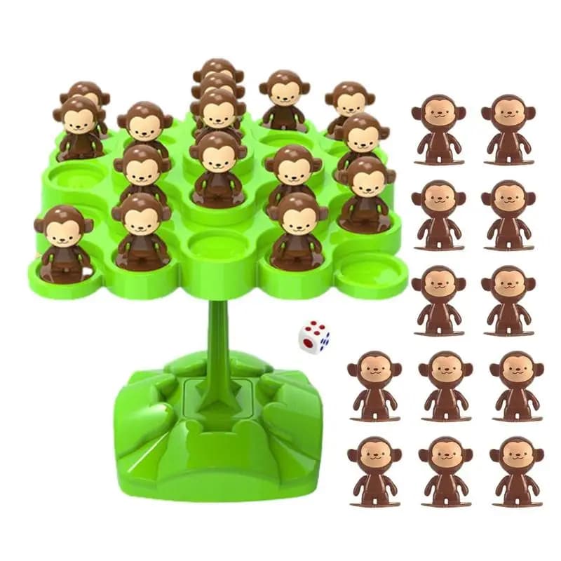 Scimmia Balance Tree Giocattolo matematico Montessori Scimmia Balance Board Numero Gioco da tavolo Giocattolo educativo interattivo per la famiglia genitore-figlio