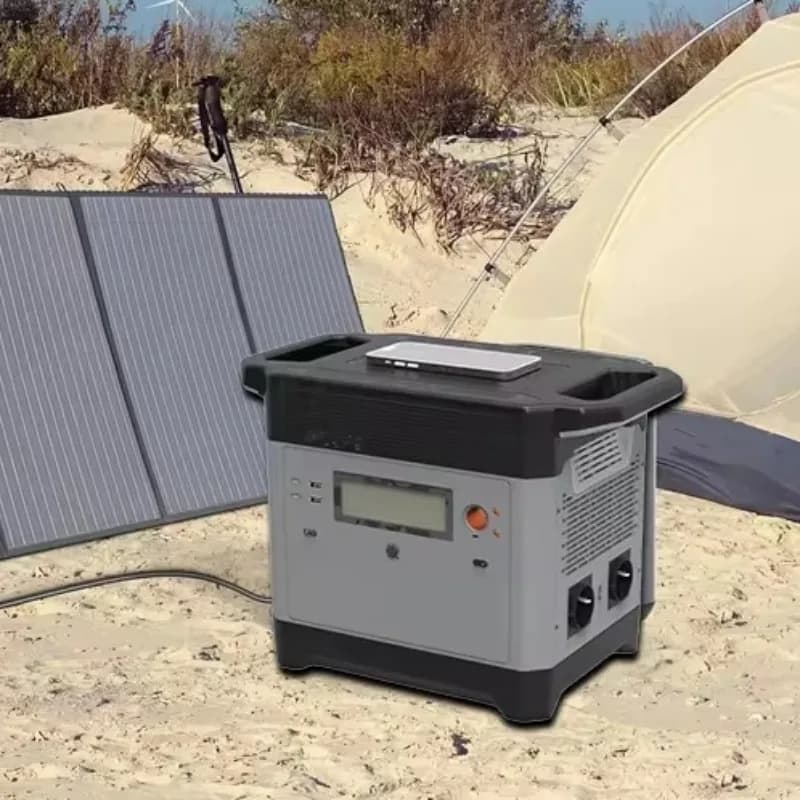 Centrale elettrica ricaricabile con pannello solare per campeggio all'aperto e centrale elettrica portatile con ricarica EV