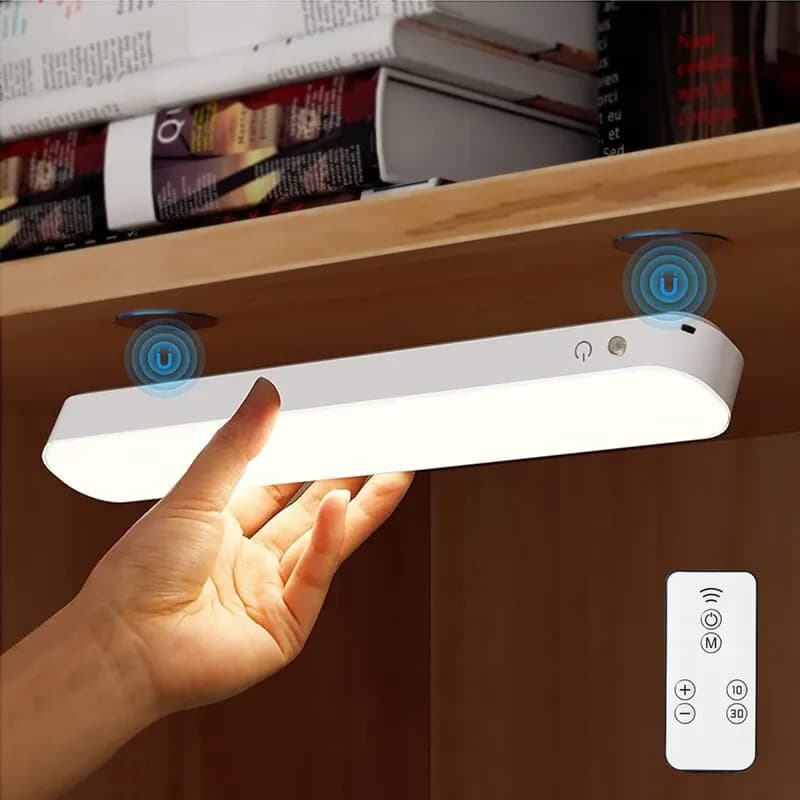 Lampada da tavolo ricaricabile con attenuazione magnetica Lampada da tavolo per studio per computer Lampada da scrivania a luce notturna a LED Lampada da lettura USB per camera da letto
