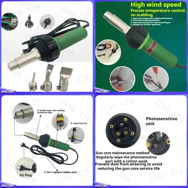 Custom for PVC Vinyl Flooring Hot Air Welder High Power Industrial Heat Gun Multifunctional Professional Plastic Welding