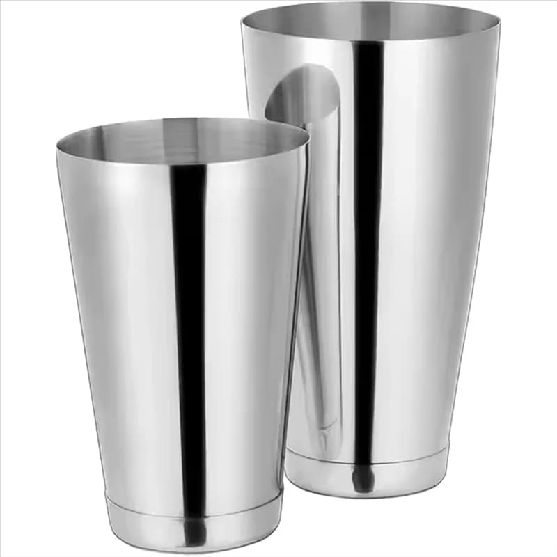 BHBD-Professional Bar Tools For Bartender, 17 Oz And 24 Oz Silver Boston Cocktail Shaker Set, Drink Mixer For Bartending