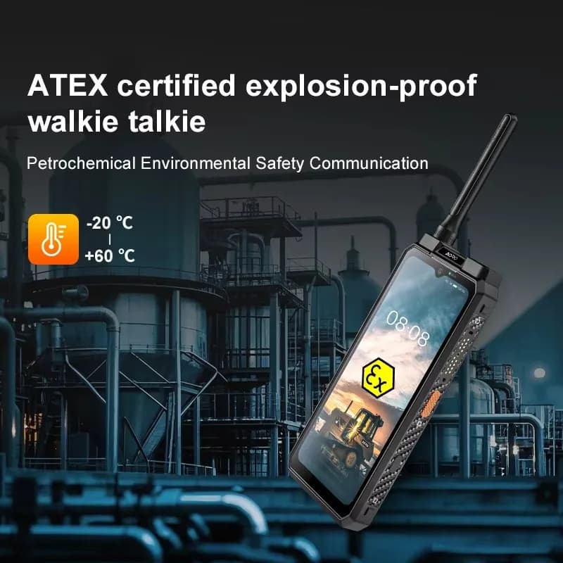 Smartphone Robusto Impermeabile con Walkie-talkie, Batteria Grande da 9600mAh, 8GB+256GB, NFC, OTG, Telefono Cellulare M8 2W DMR UHF