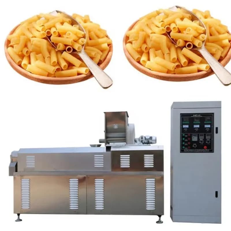 Custom Fully Automatic Industrial Pasta Production Plant, Commercial Macaroni Making Machinery for Factory Processing
