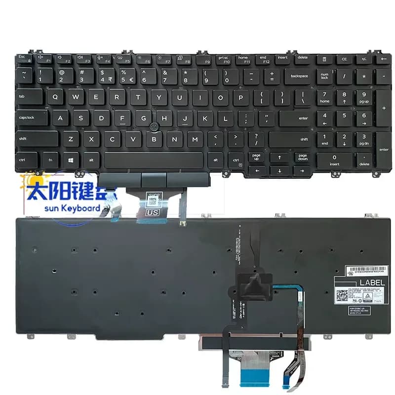 New Precision 3500 3501 3540 Keyboard for Dell Latitude 5500 5501 5510 5511